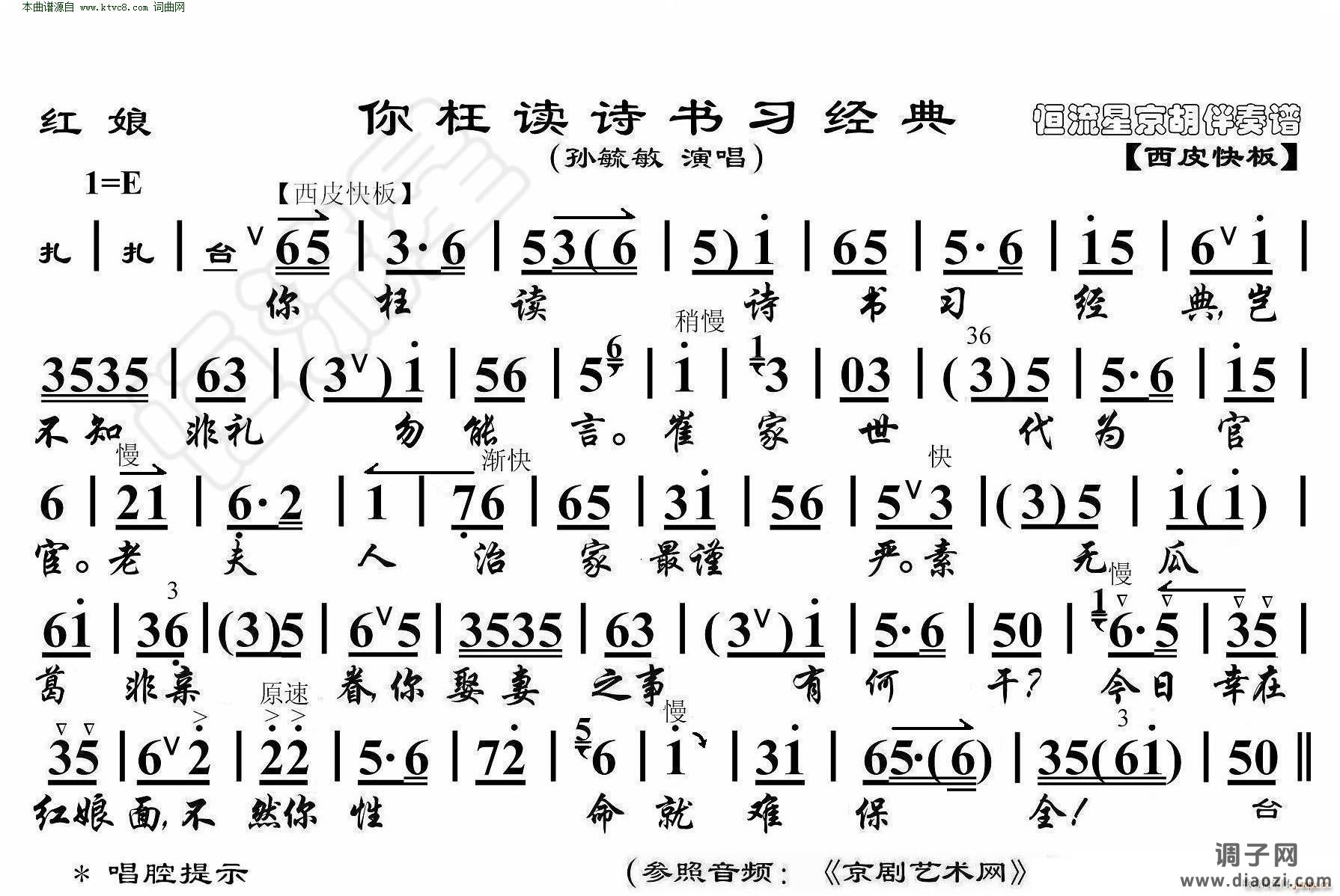 红娘 你枉读经书习经典