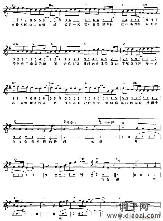 幸福的瞬间( 唱)2