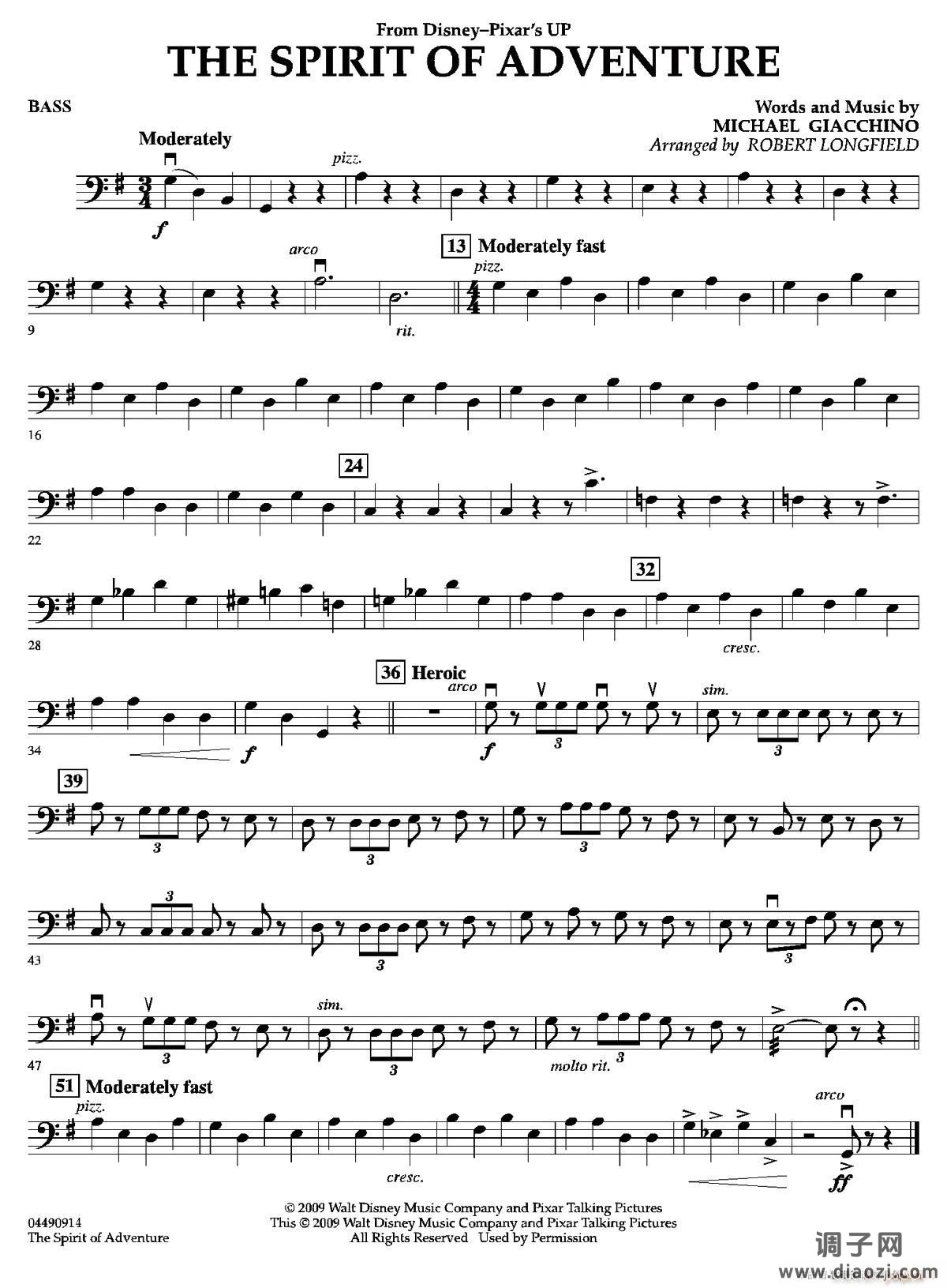 The Spirit of Adventure（交响弦乐团分谱）