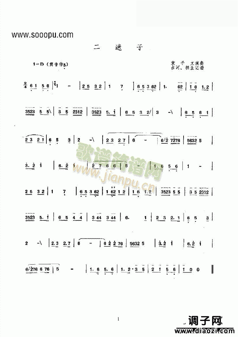 二迷子 民乐类 唢呐