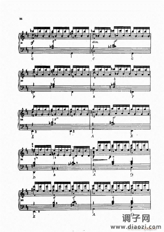 车尔尼手风琴练习曲集 Ⅳ