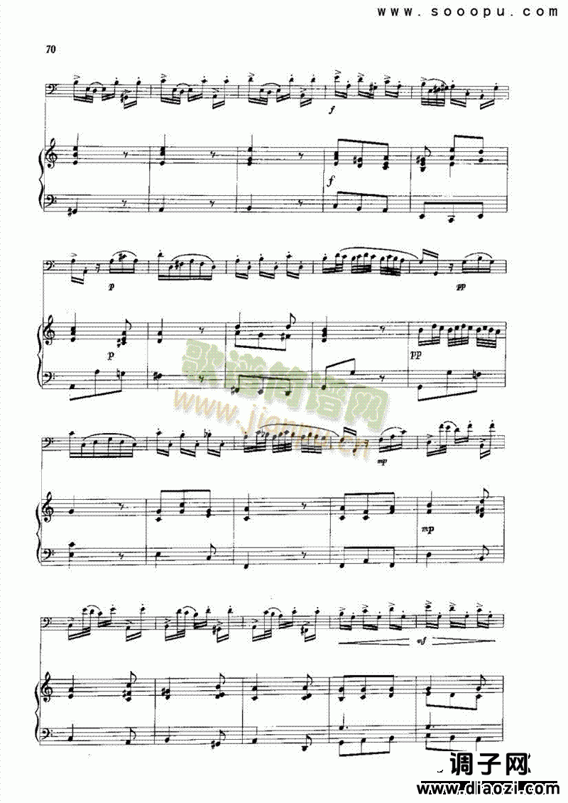 C大调奏鸣曲 管乐类 大管