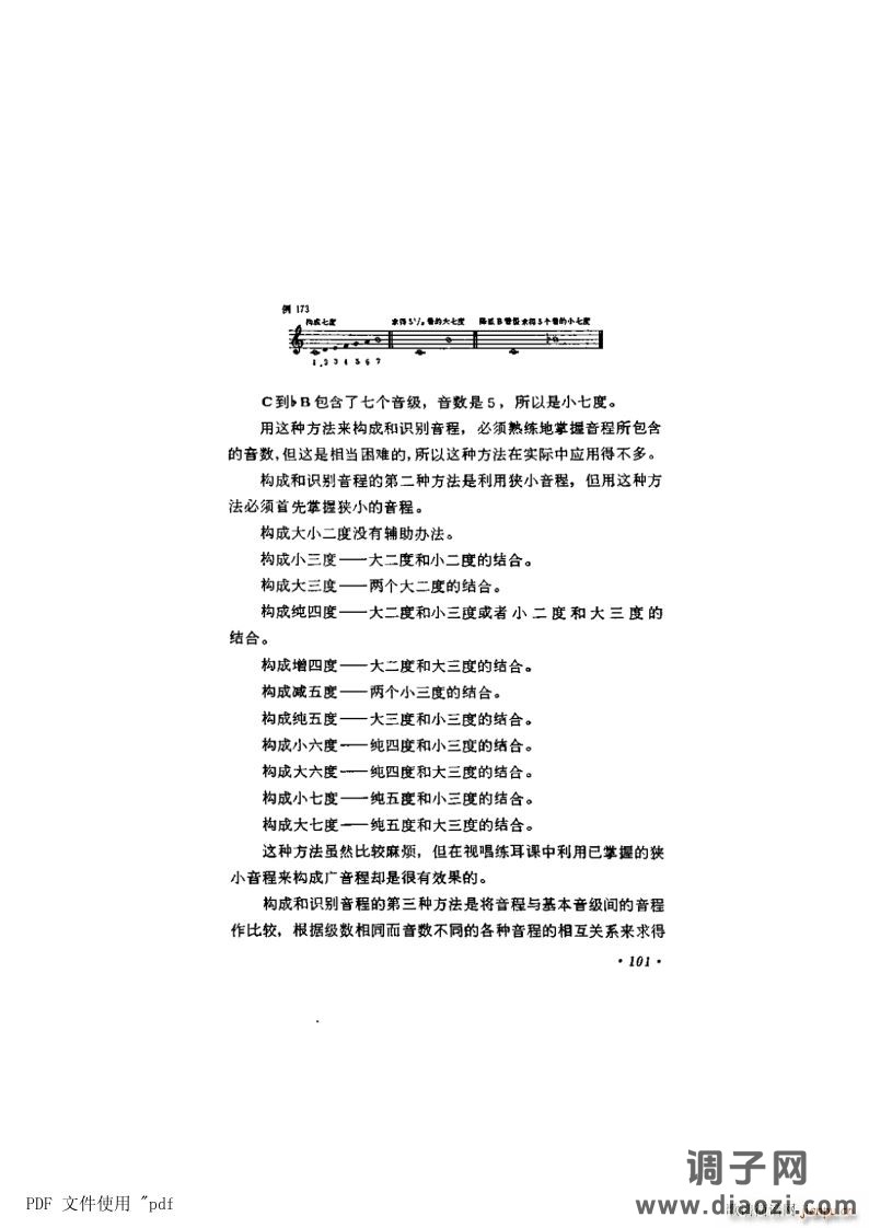 其他 第7章-音程第101页第6节 构成识别音程的方法