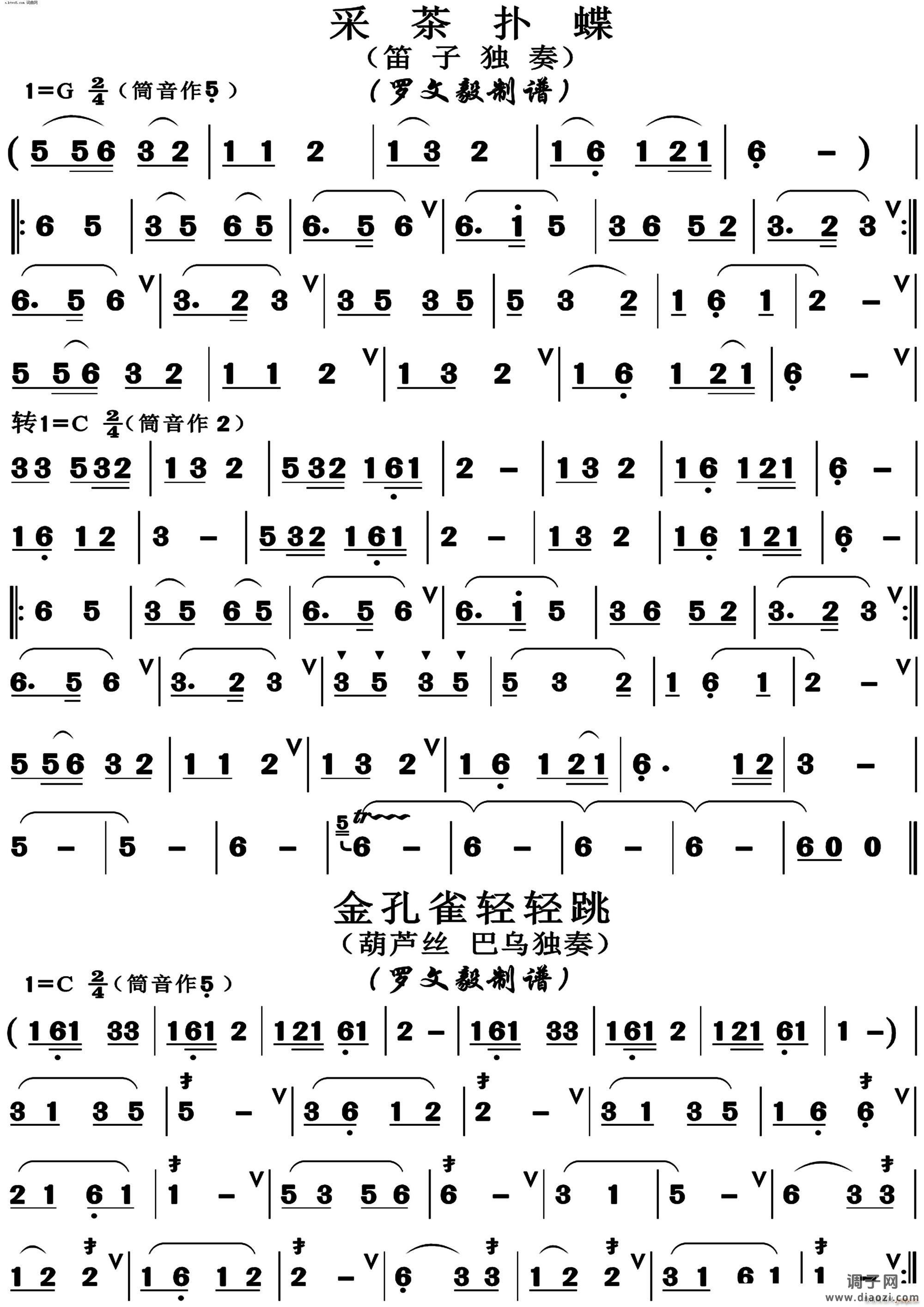 采茶扑蝶 金孔雀轻轻跳