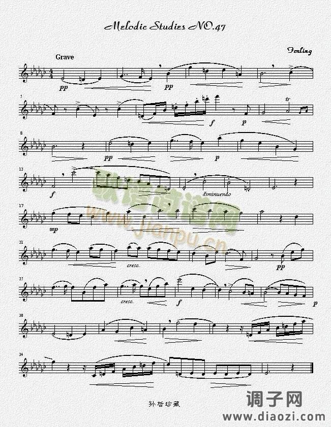 四十八首旋律练习曲之四十七