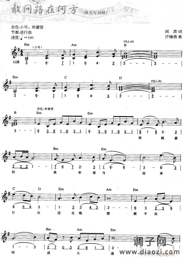 敢问路在何方( 唱)1