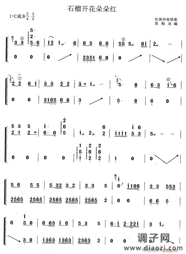 石榴开花朵朵红（黄梅改编版）