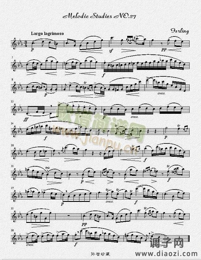 四十八首旋律练习曲之二十七