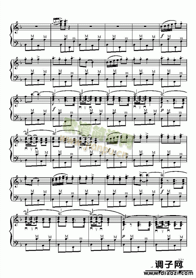 十级乐曲《拉什布哈》 键盘类 手风琴