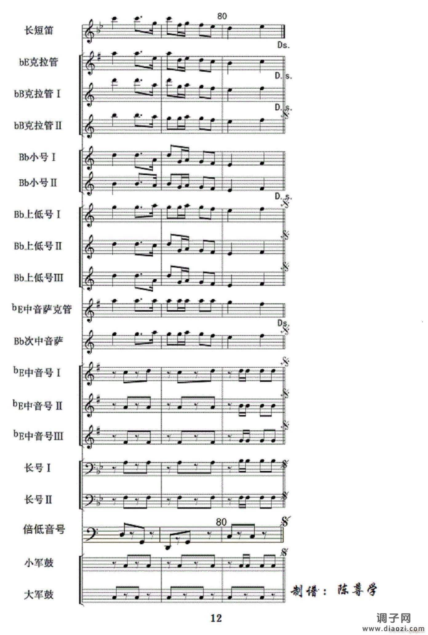 人民海军向前进(军乐 )12