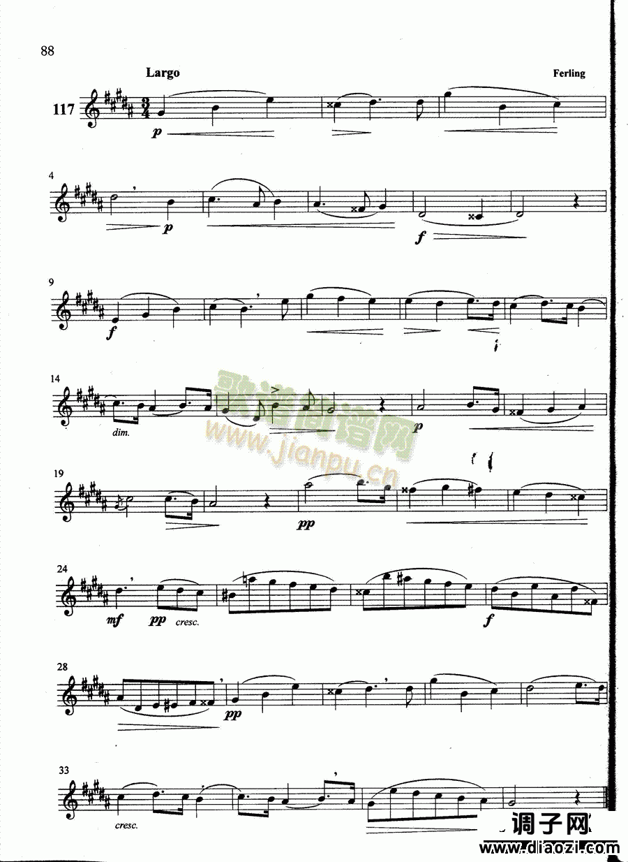 萨克斯管练习曲第100—088页