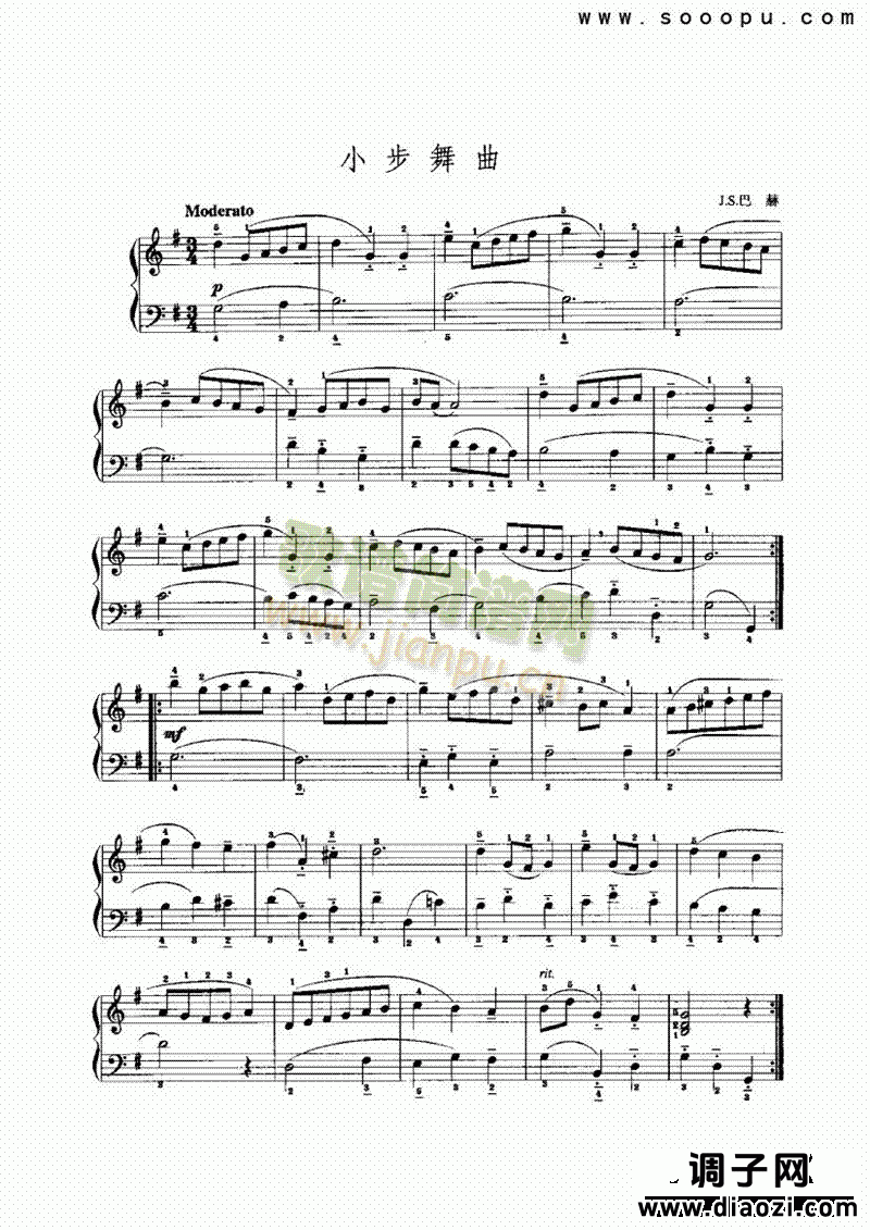 小步舞曲7 键盘类 手风琴