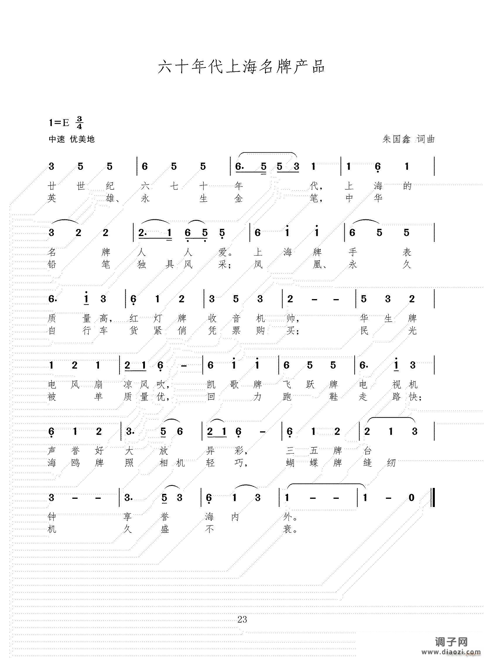 六十年代上海名牌产品