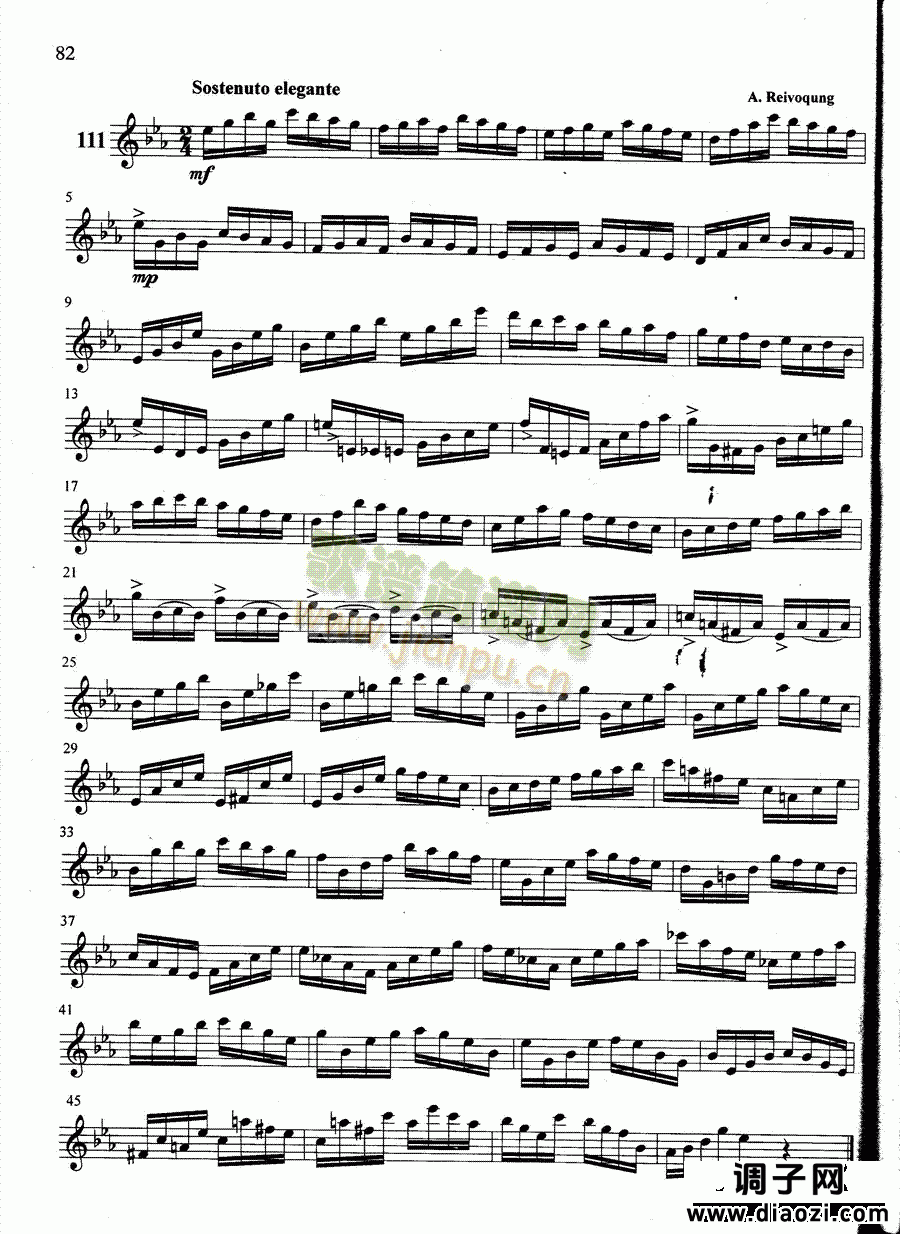 萨克斯管练习曲第100—082页