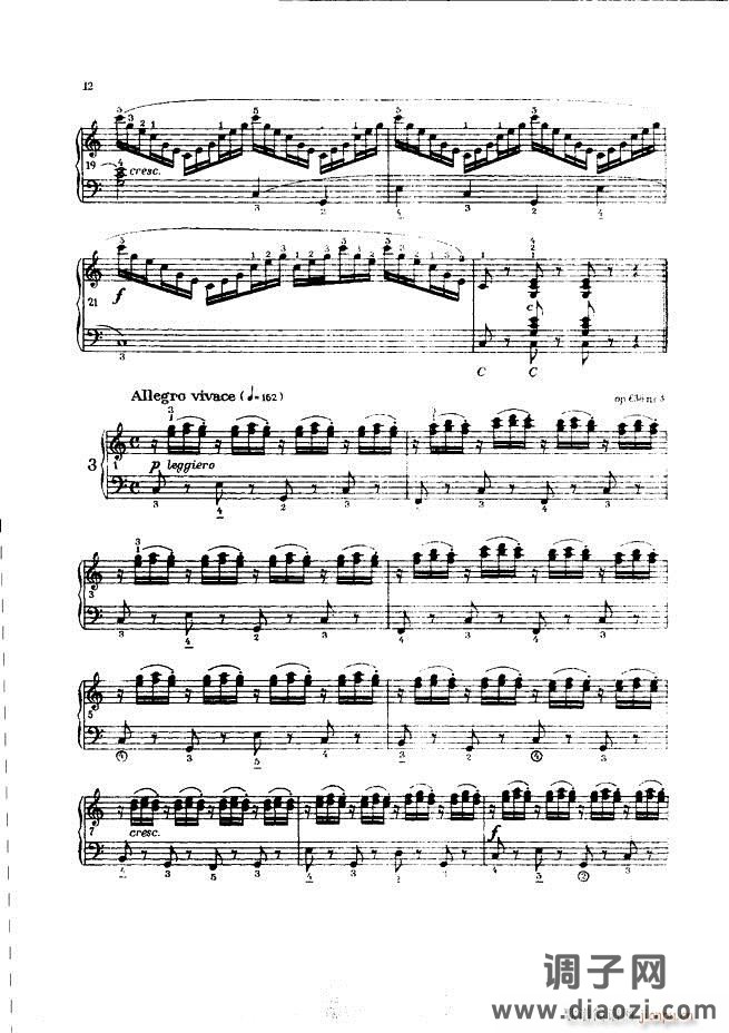 车尔尼手风琴练习曲集 Ⅲ