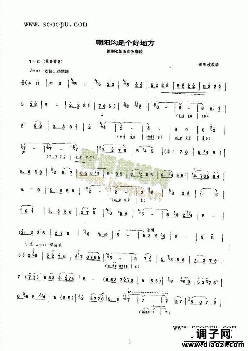 朝阳沟是个好地方 民乐类 唢呐