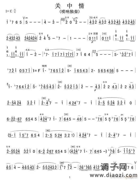 关中情(唢呐独奏)01