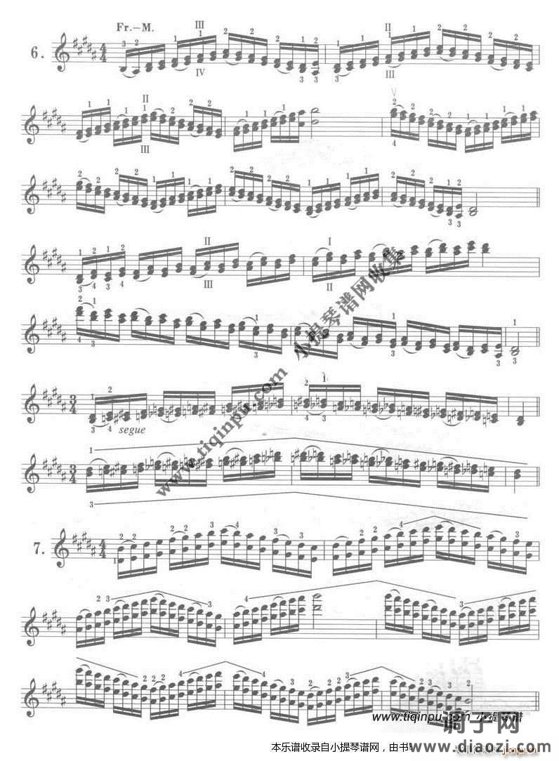 卡尔弗莱什《小提琴音阶体系》B大调