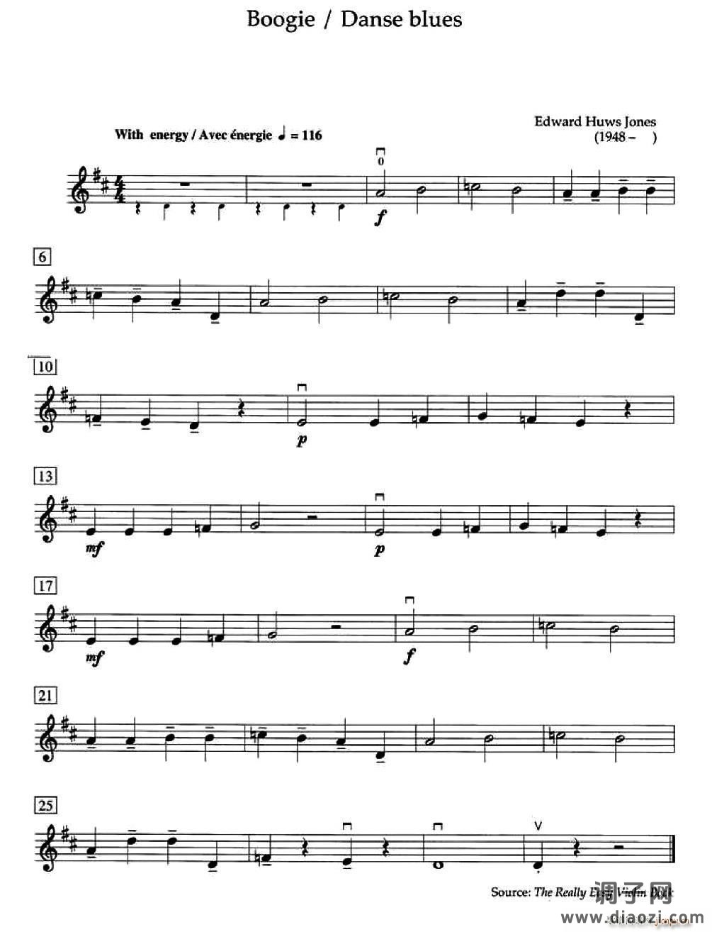 Boogie Danse blues（加拿大小提琴考级 预备级）