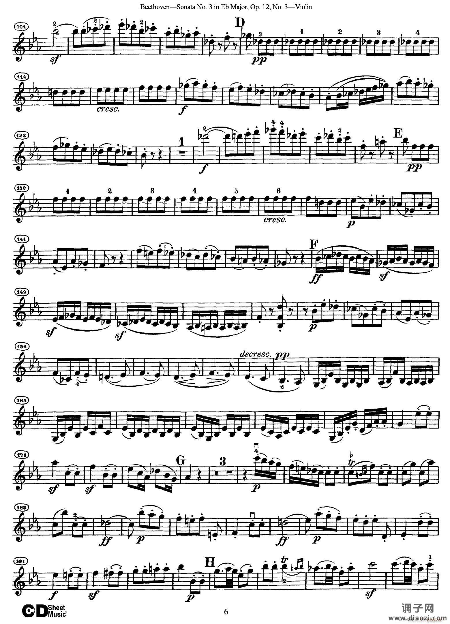 A大调第二小提琴奏鸣曲（Sonata No 2 in A Major Op 12 No 2）