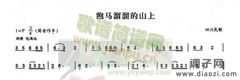 跑马溜溜的山上