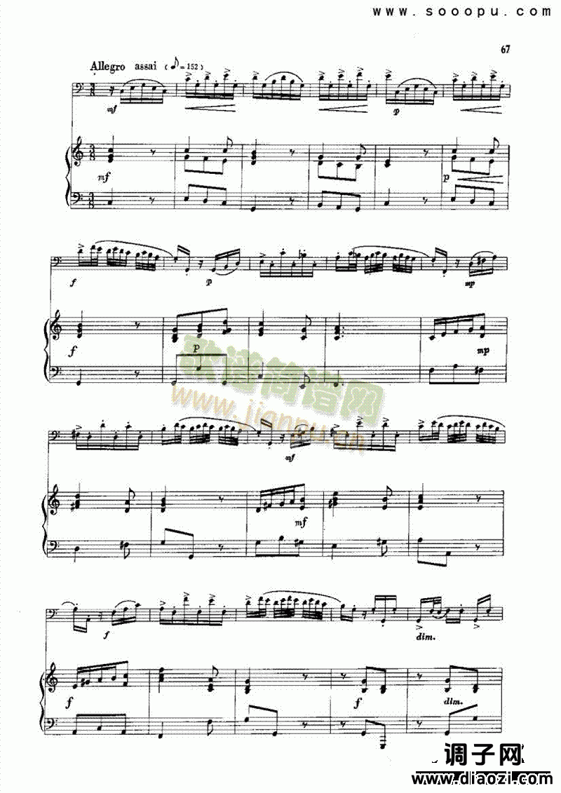 C大调奏鸣曲 管乐类 大管