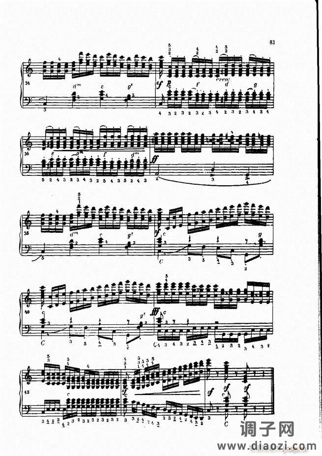 车尔尼手风琴练习曲集 Ⅳ