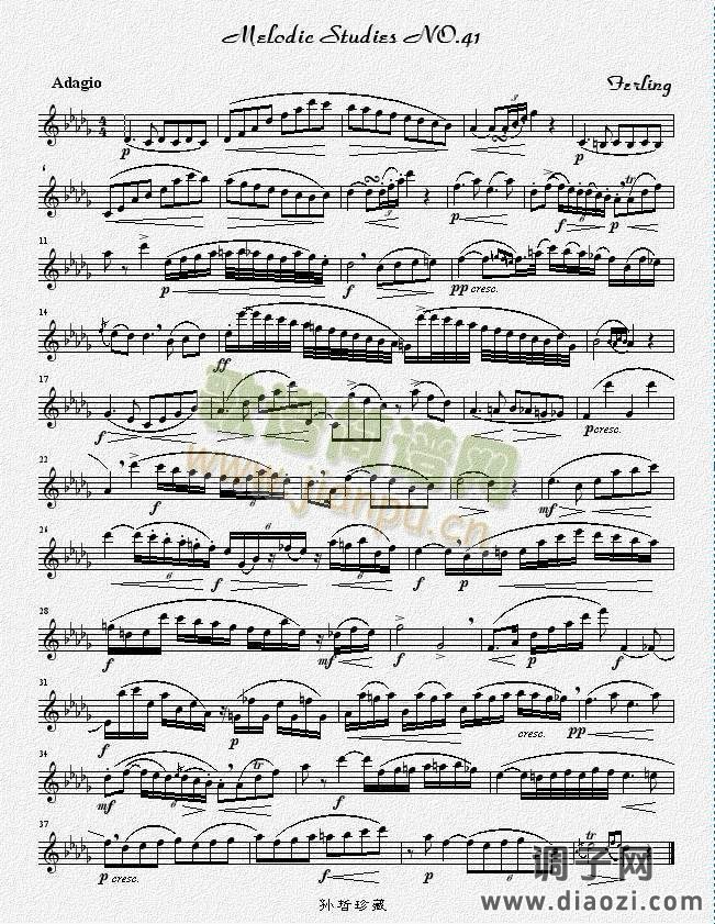 四十八首旋律练习曲之四十一