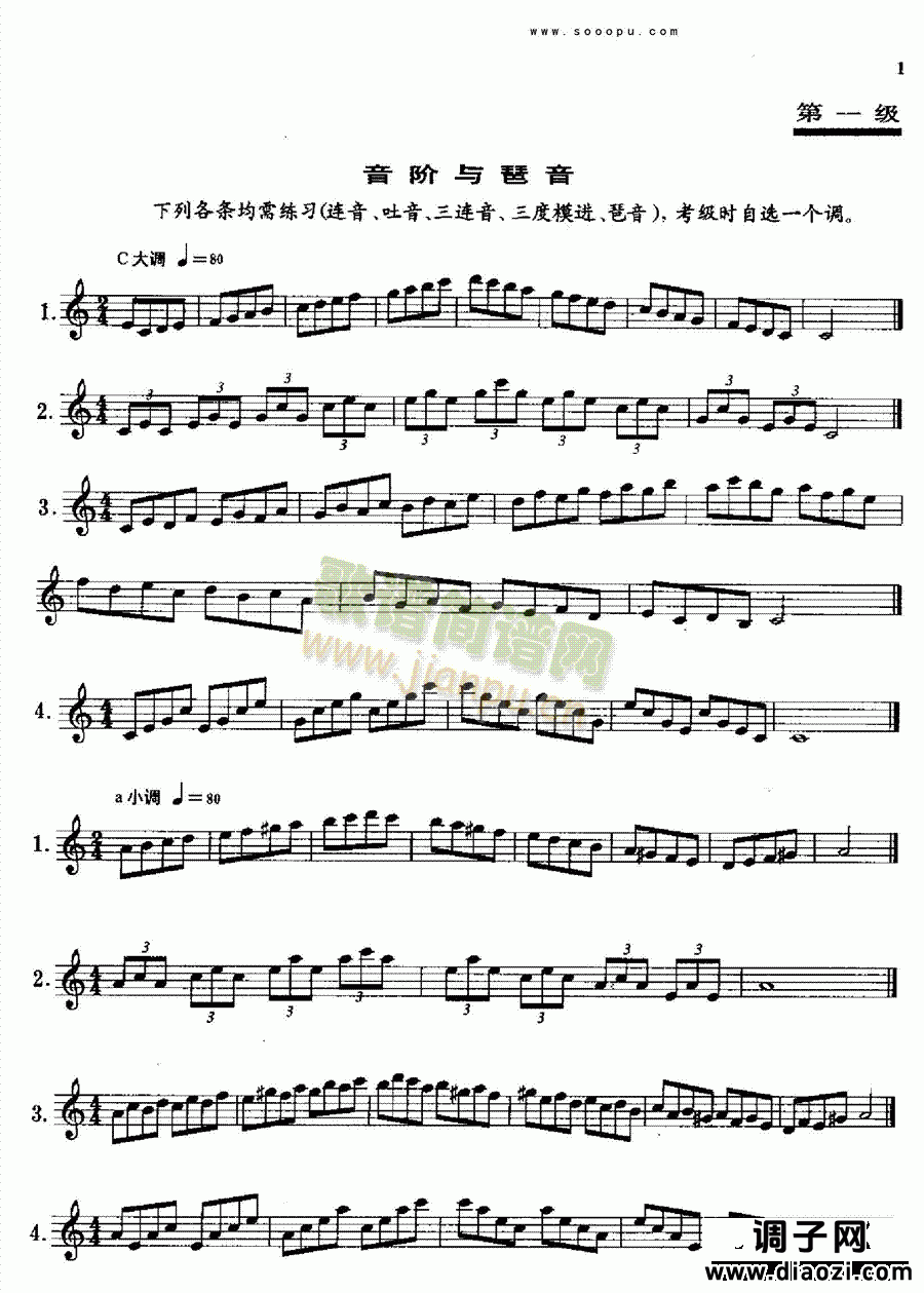 萨克斯—考极一级到九级 管乐类 萨克斯管