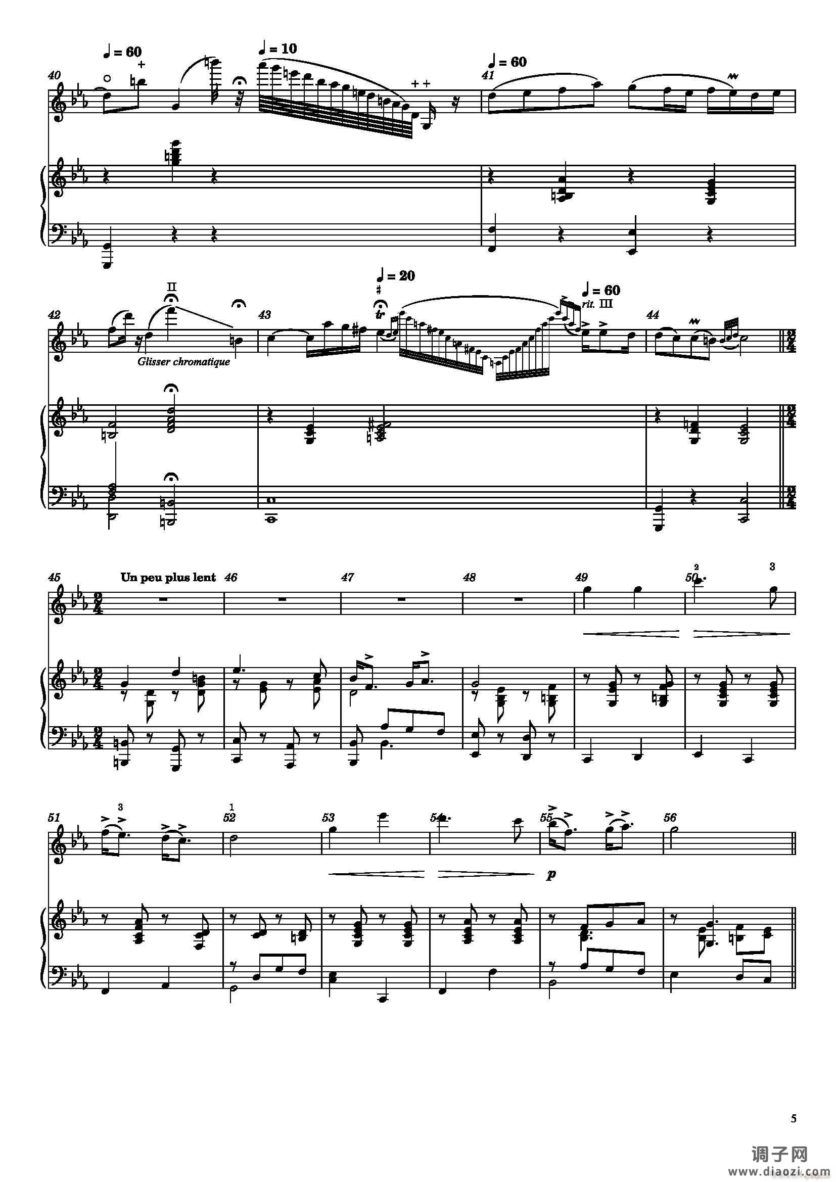 萨拉萨蒂 流浪者之歌(小提琴、钢琴)