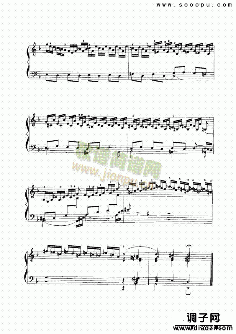 d小调前奏曲与赋格 键盘类 手风琴