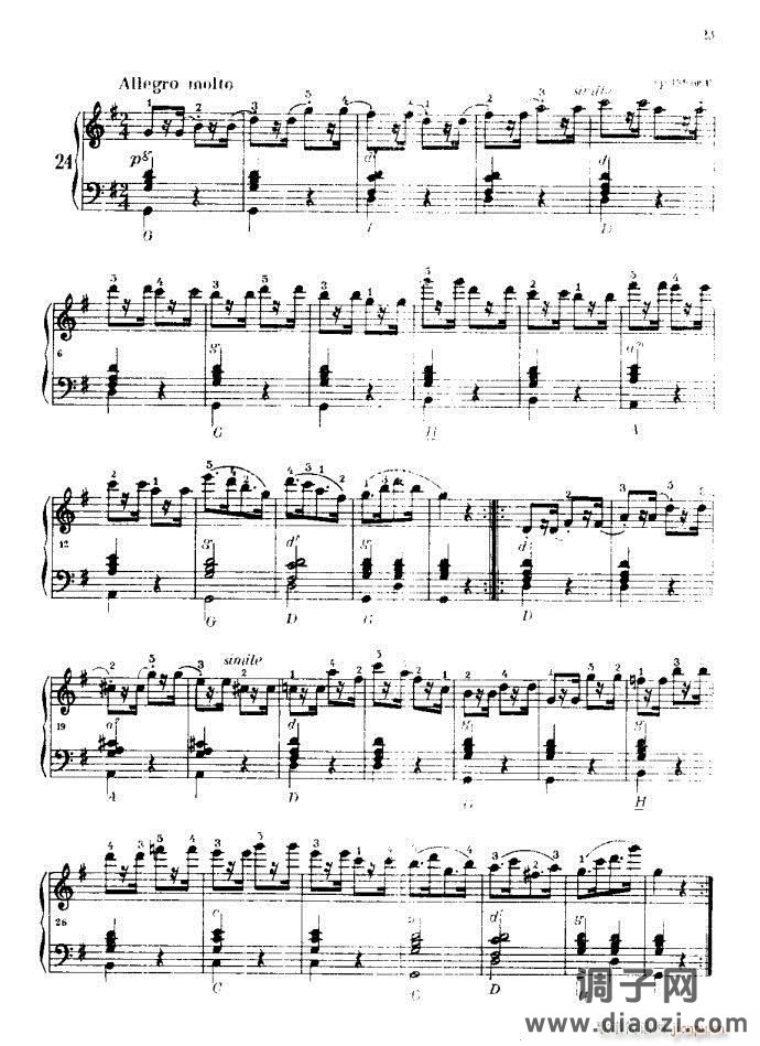 车尔尼手风琴练习曲集