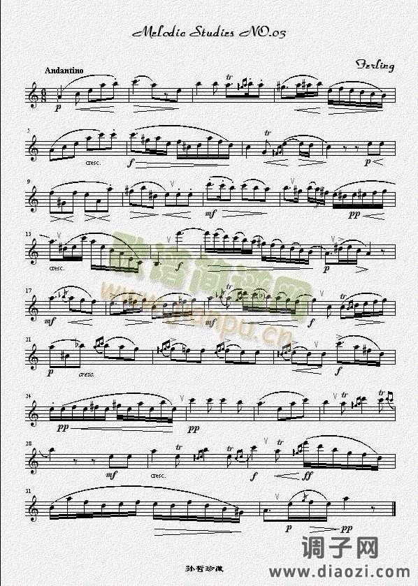 四十八首旋律练习曲之三