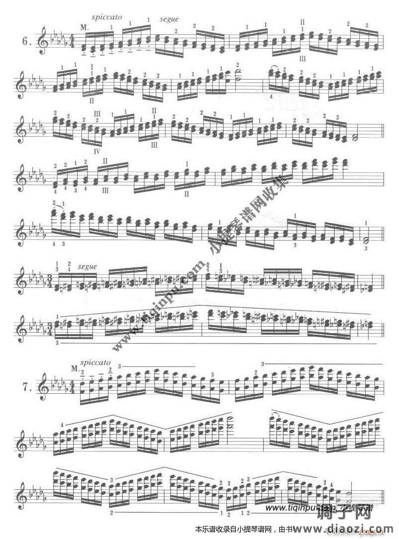 卡尔弗莱什《小提琴音阶体系》降D大调