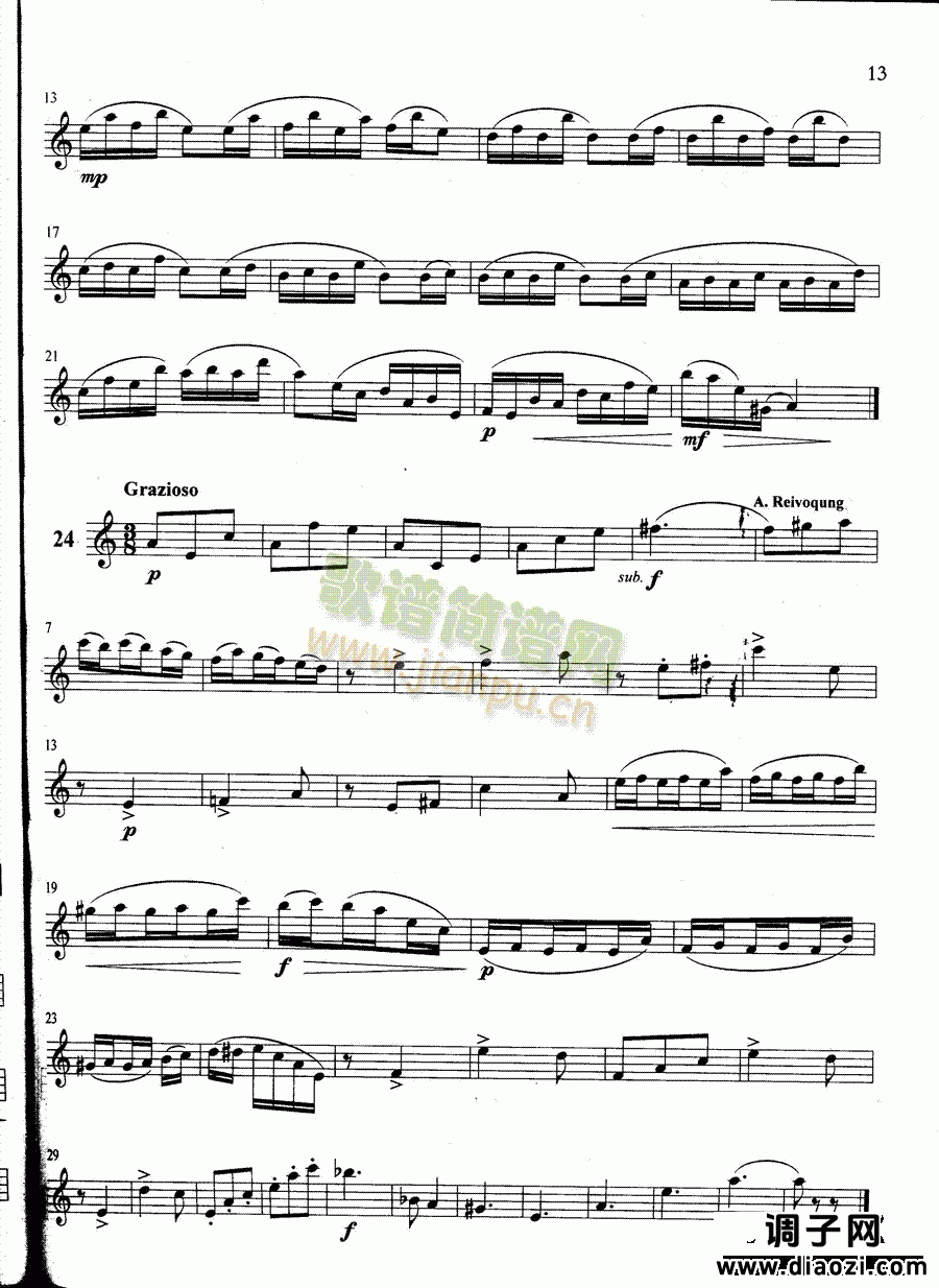 萨克斯管练习曲第100—013页