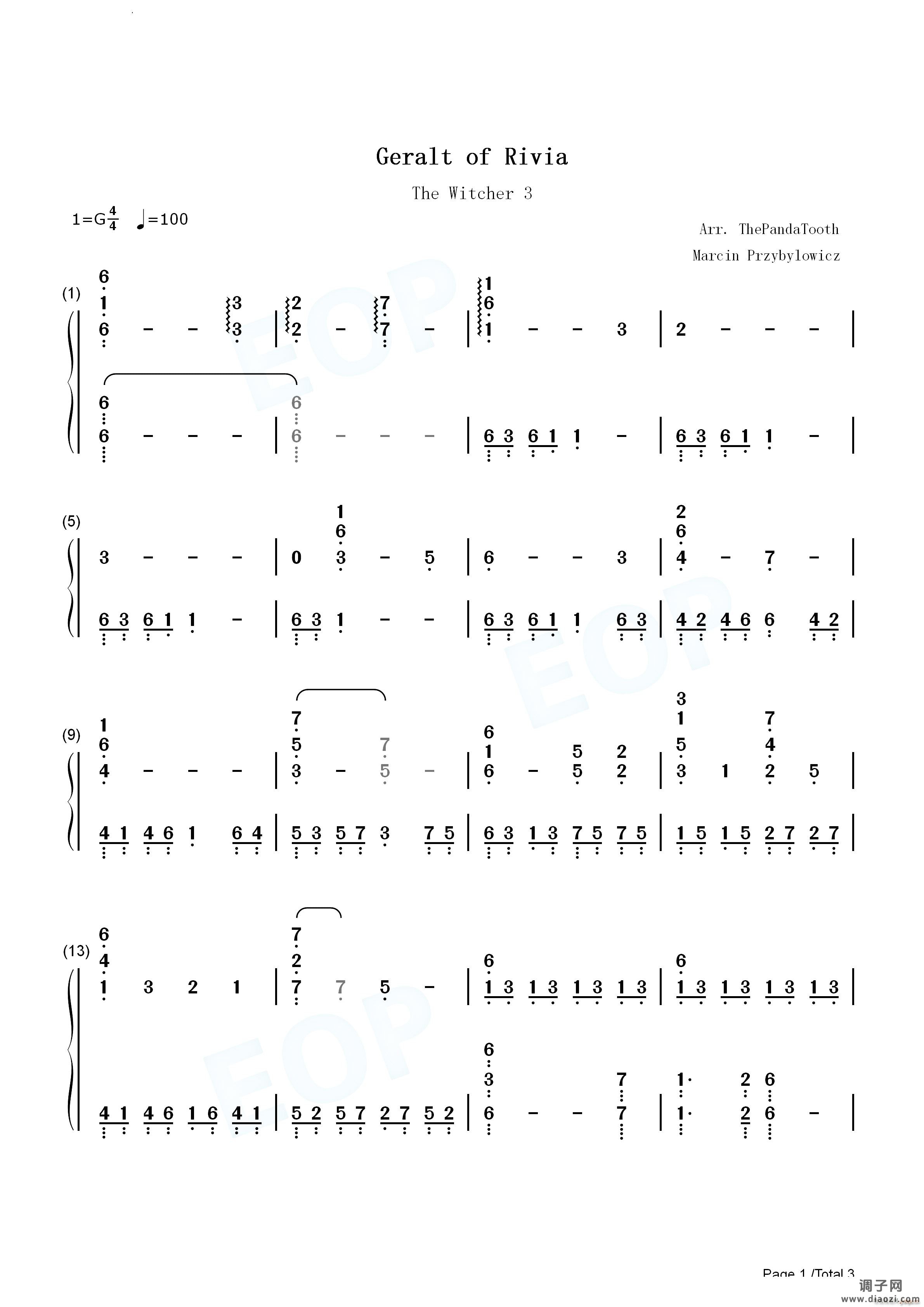 Geralt of Rivia-巫师3 狂猎