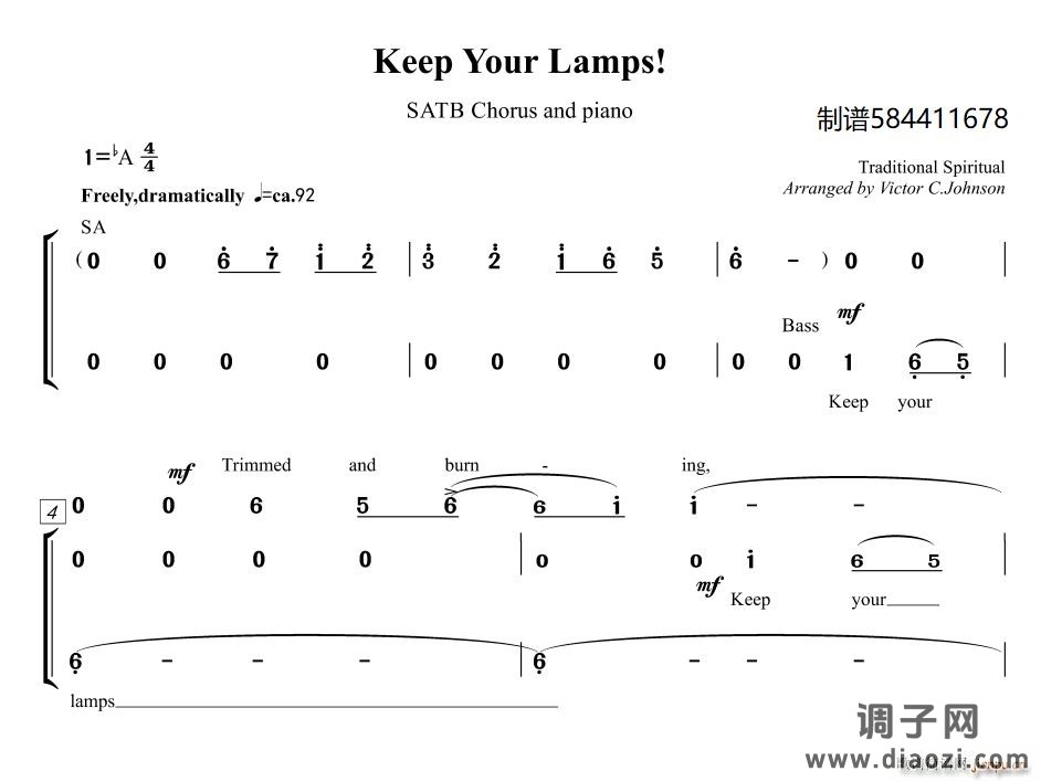Keep Your Lamp合唱