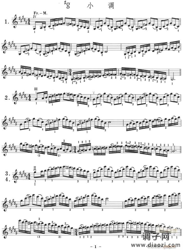 #g 小调
