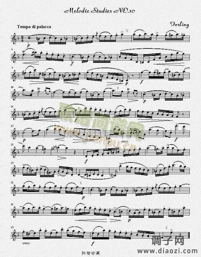 四十八首旋律练习曲之十
