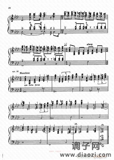 帕萨卡里亚 柴金曲7-13-手风琴