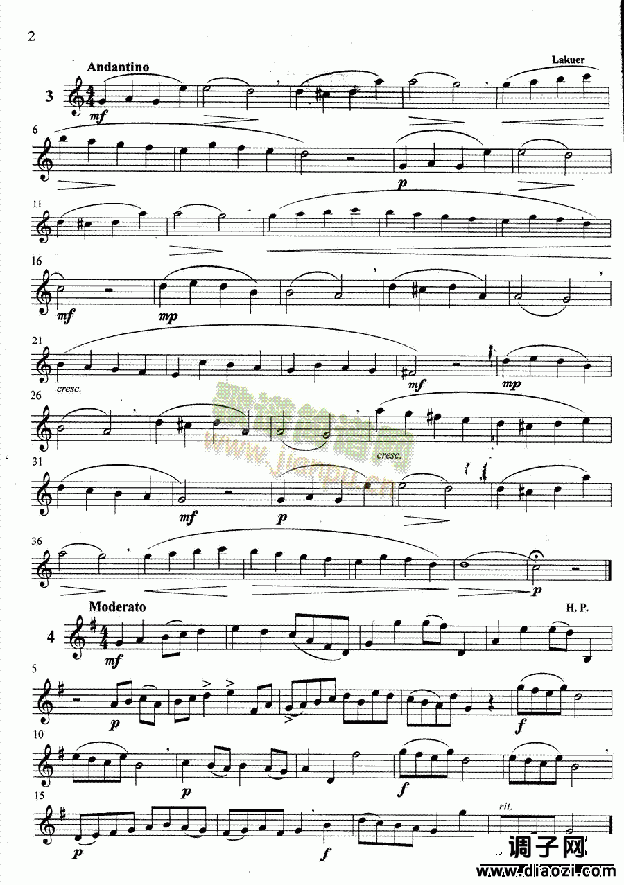 萨克斯管练习曲第100—002页