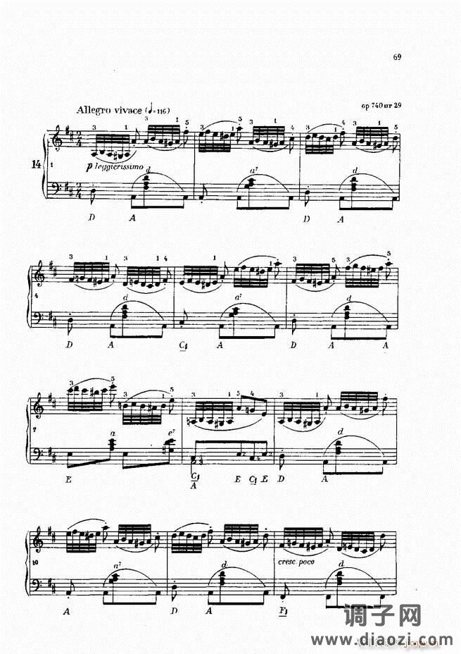 车尔尼手风琴练习曲集 Ⅳ