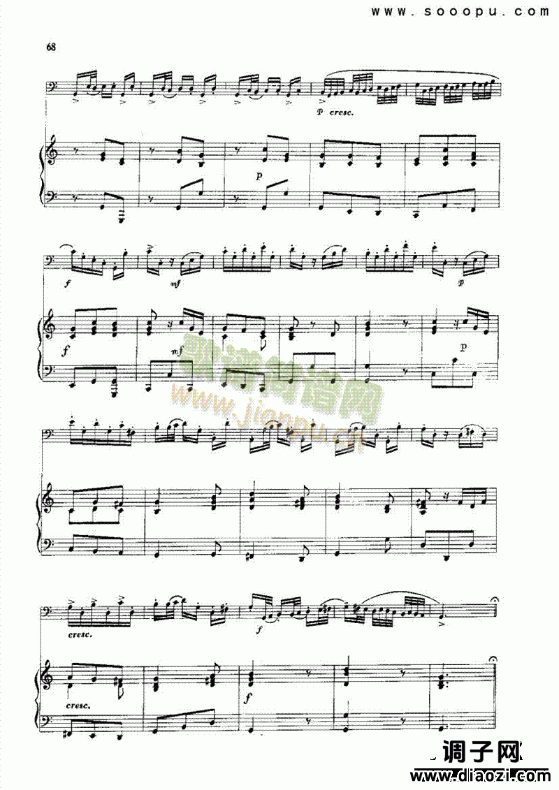 C大调奏鸣曲 管乐类 大管