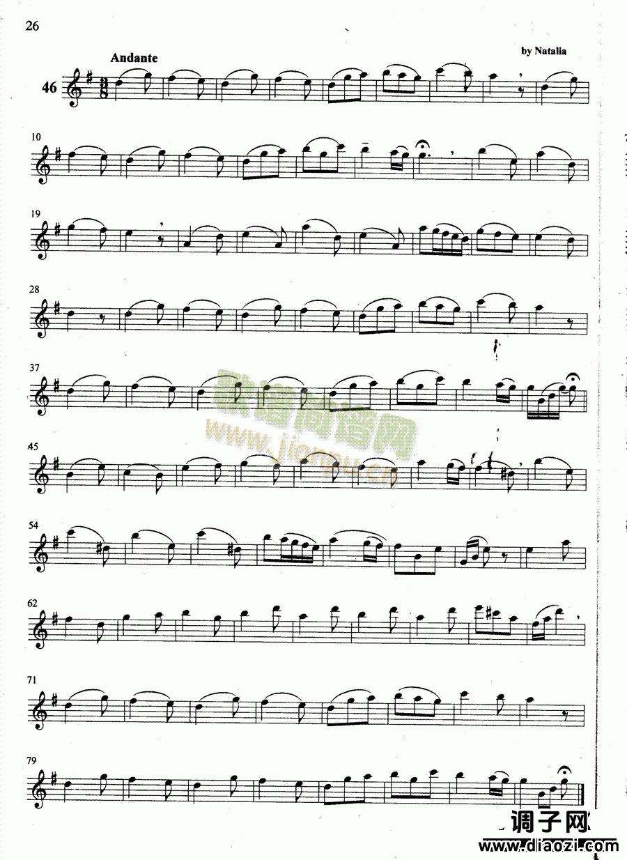 萨克斯管练习曲第100—026页