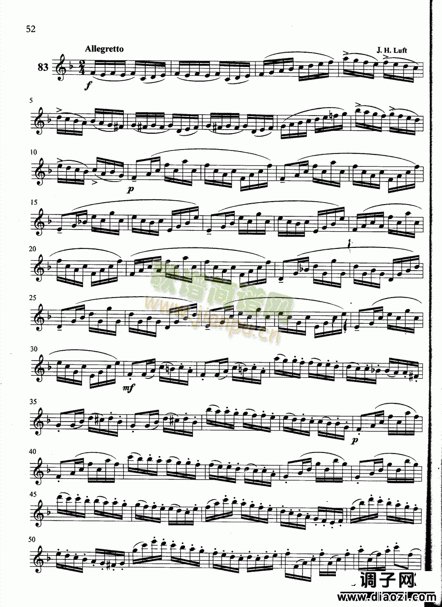 萨克斯管练习曲第100—052页