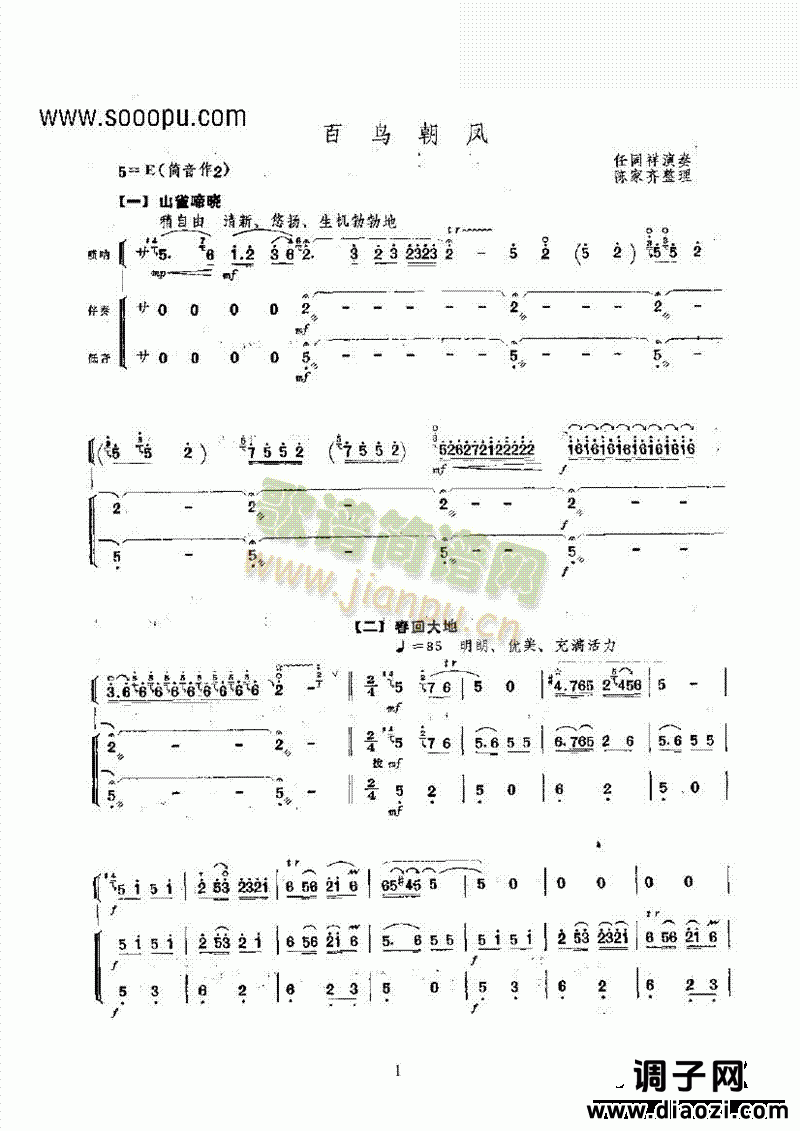 百鸟朝凤 民乐类 唢呐