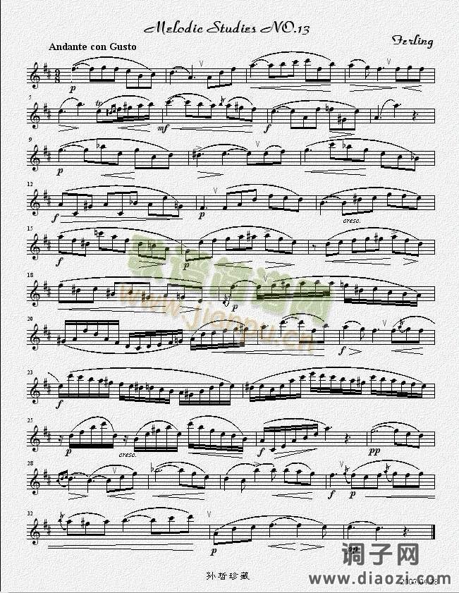 四十八首旋律练习曲之十三