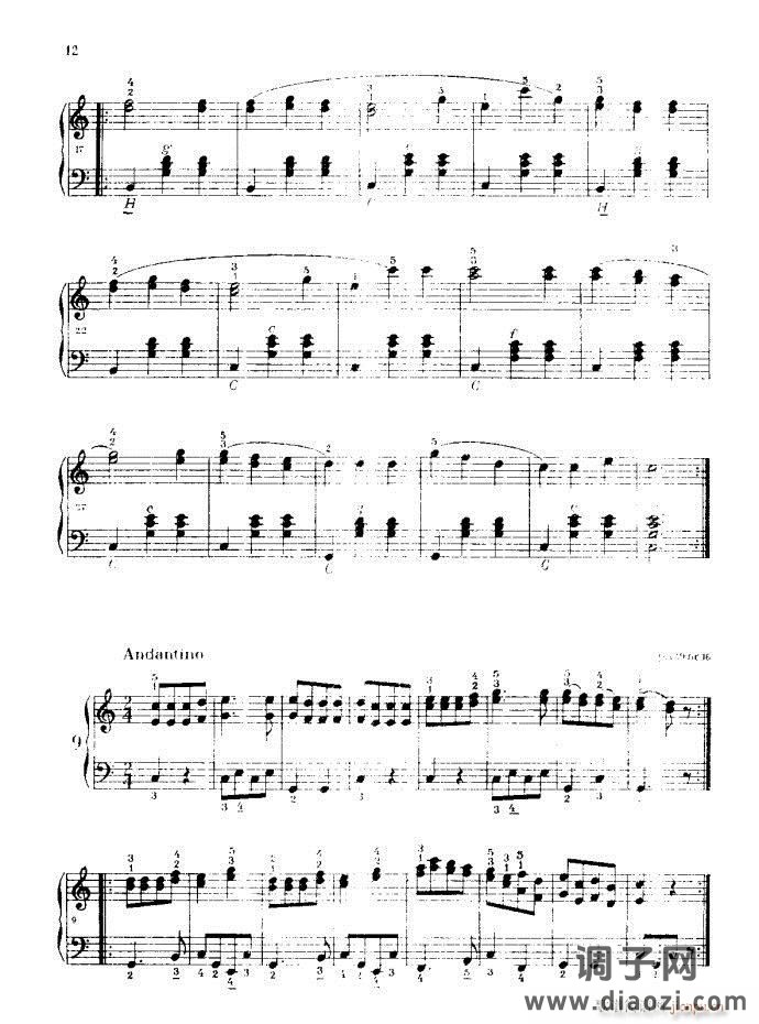 车尔尼手风琴练习曲集