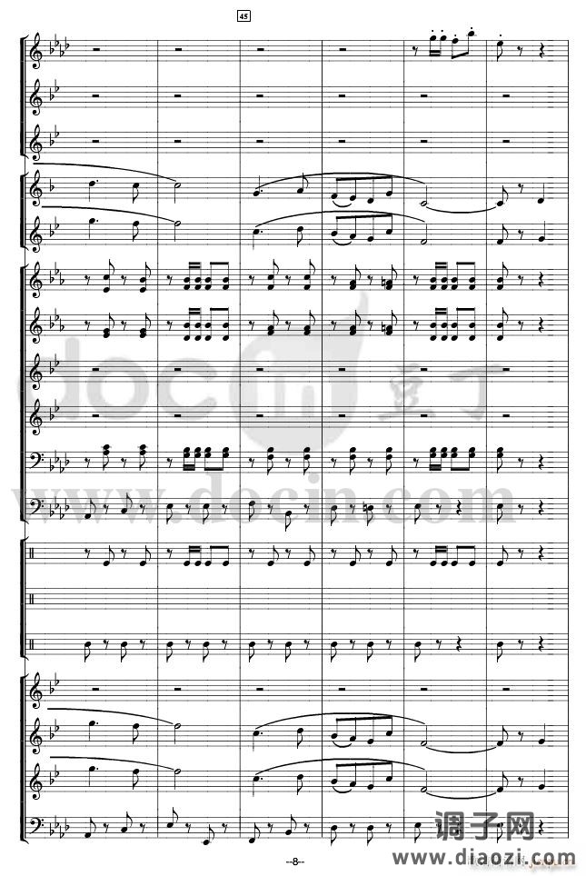 团结友谊进行曲(军乐 )线01-13