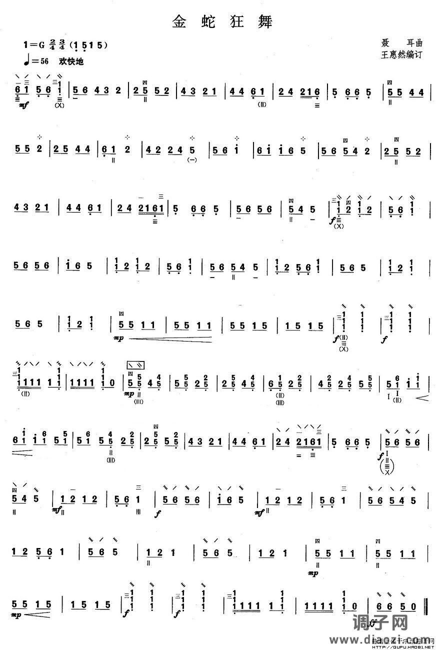 柳琴一级：金蛇狂舞